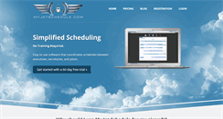 Desktop Screenshot of myjetschedule.com